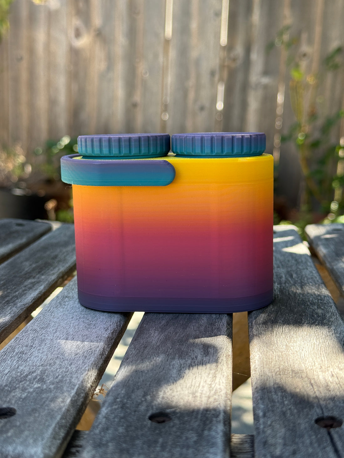 Double Walled 4 Jar Travel Case